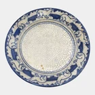 Dedham Pottery 1896-1928 Arts And Crafts Pottery Blue Polar Bear Ceramic Plate