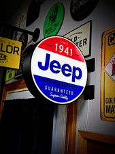 Jeep 1941 V1 Double-sided Gas Station Lightbox Sign