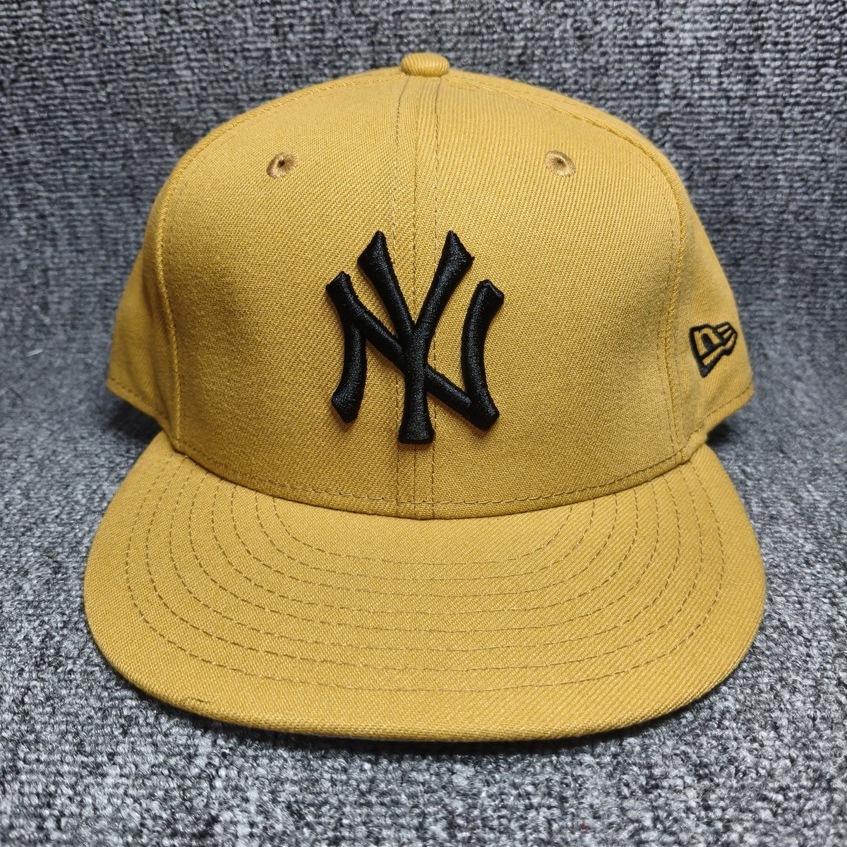 New Era 59FIFTY New York Yankees Fitted Hat Mustard Yellow Gold 7 5/8