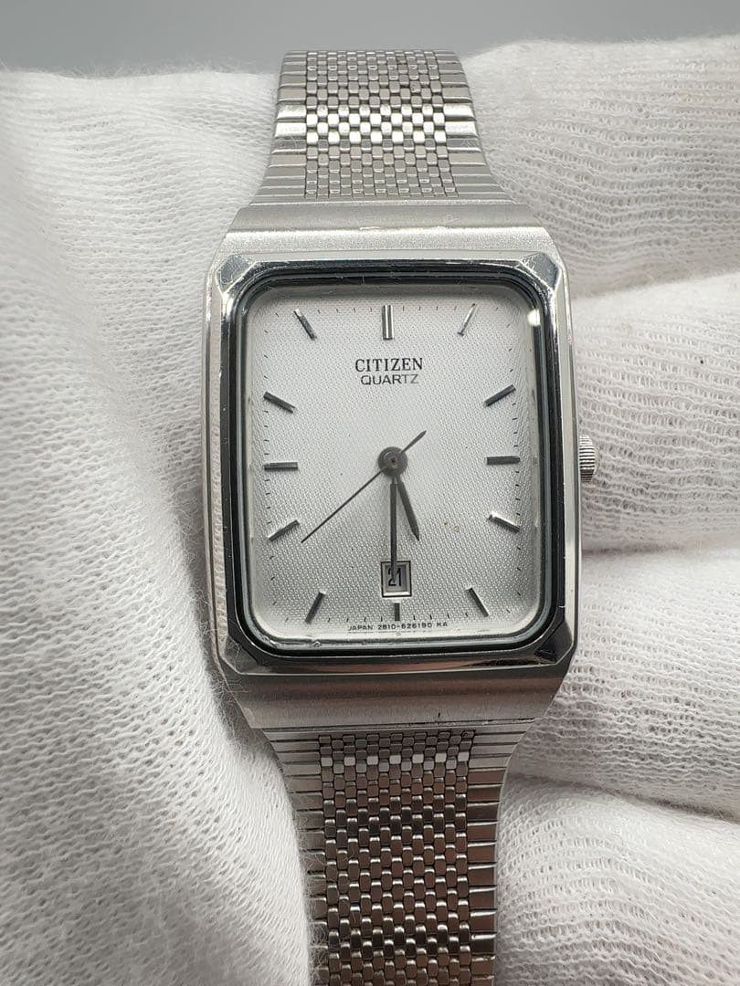 Citizen Quartz Watch Silver Rectangular Mesh Band… - image 1
