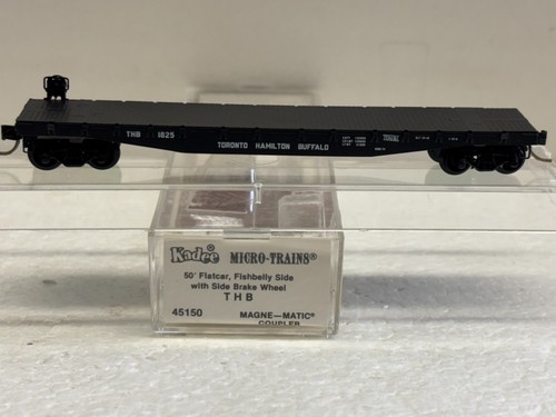 Micro trenes Kadee escala N MTL 45150 Toronto Hamilton Buffalo THB 1825 vagón plano | Condition: New