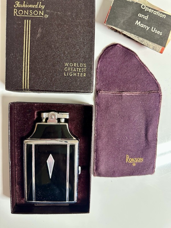 Vintage  (NEW ) Ronson Mastercase Cigarette Case Lighter Unfired Unused NICE !!!