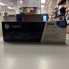 HP 304A Yellow Original LaserJet Toner Cartridge, ~2,800 pages, CC532A