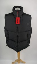 Image of HUGO Mens Birontino 2341 Gilet- Black size UK XL padded warm zip up logo NEW
