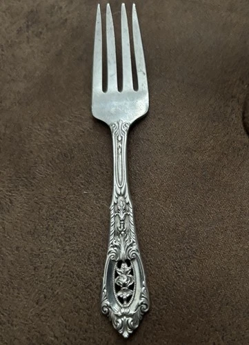 Wallace Sterling Silver Rose Point 1934 Small 4 1/2" Baby Fork?