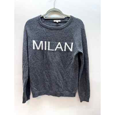 Philosophy Cashmere Milan Gray 100% Cashmere Women's Sweater, Size