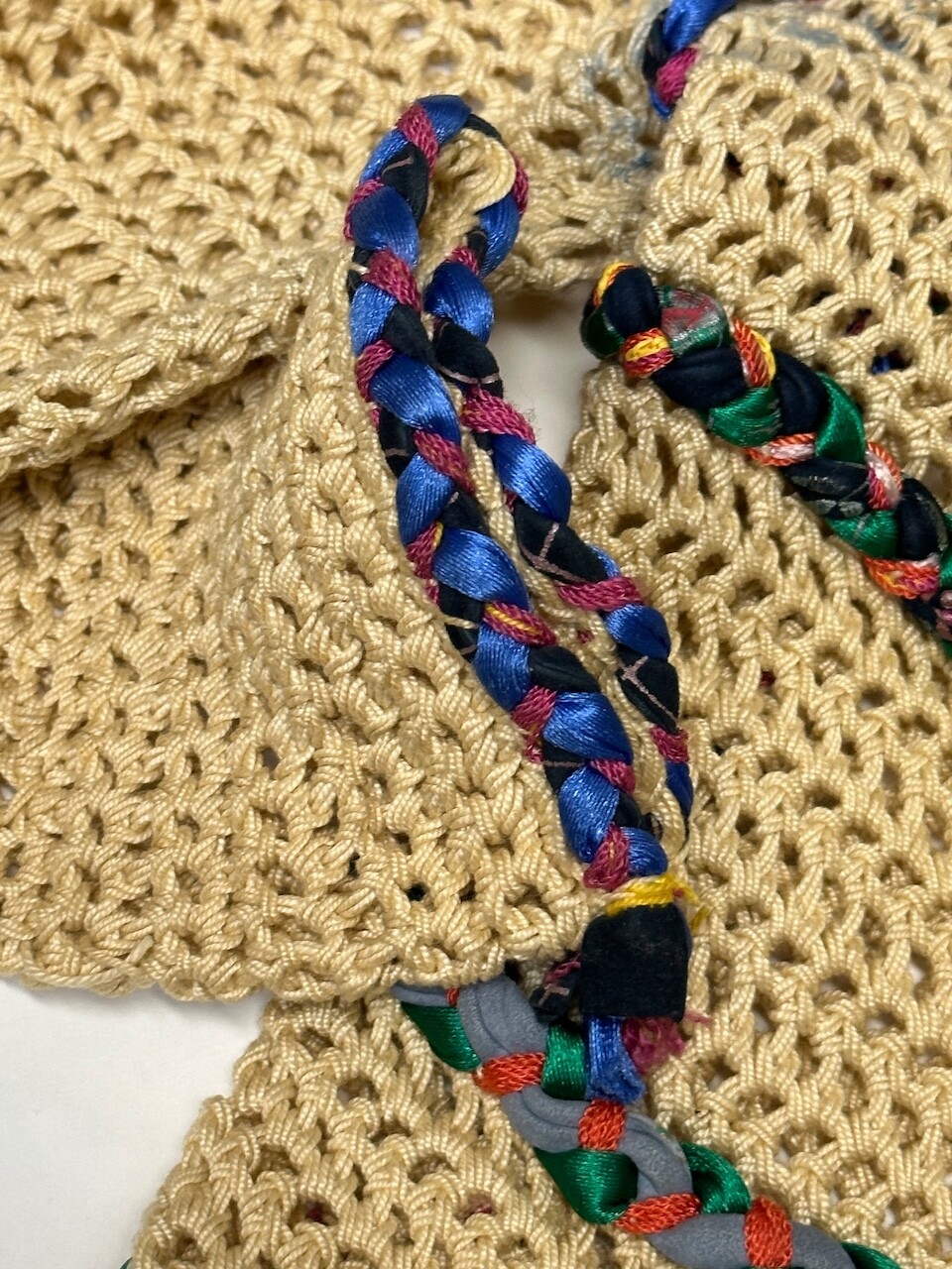 Roberto Cavalli Sm Boho 60's Style Sweater ONE OF A KIND Museum Piece Leather Tr image 8