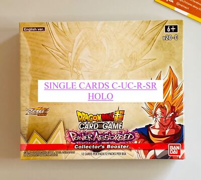 Dragon Ball Super 2022 Spiel Power Absorbed Collector's Cards Box Single Holo