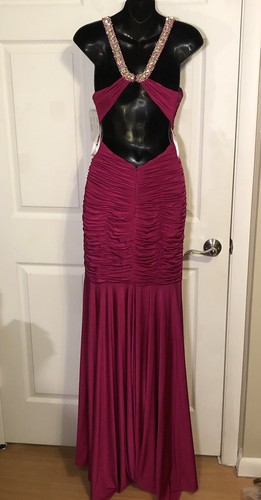 CLARISSE Himbeere Ballkleid Gr. 0 Glitzer Perlen Top Neu Mit Etikett - Bild 13 von 22