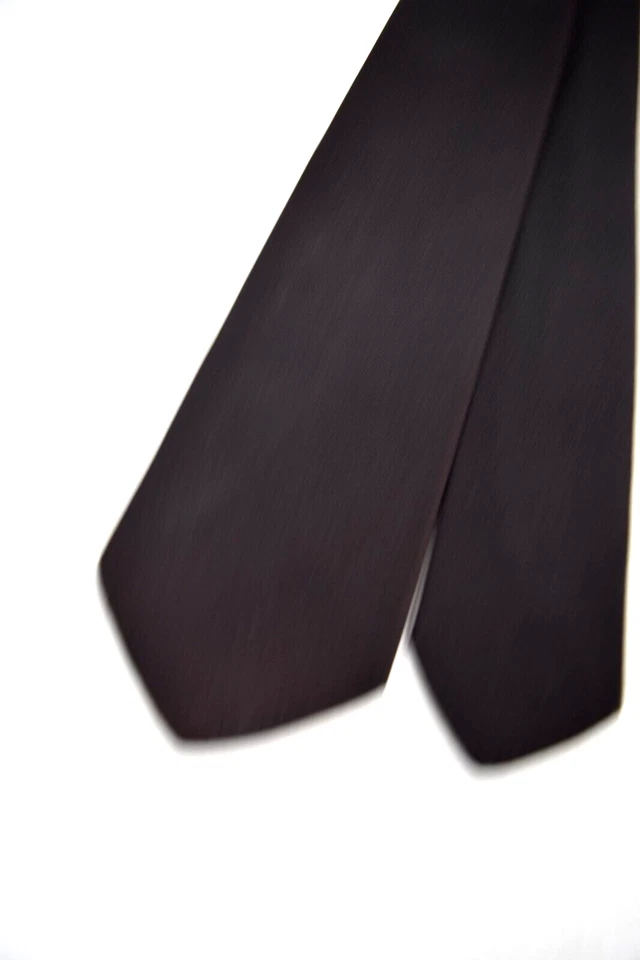 Neck Tie VTG Superba 20s 30s Solid Charcoal Rayon Tie 52.5" x 2.75" - Image 2 of 4