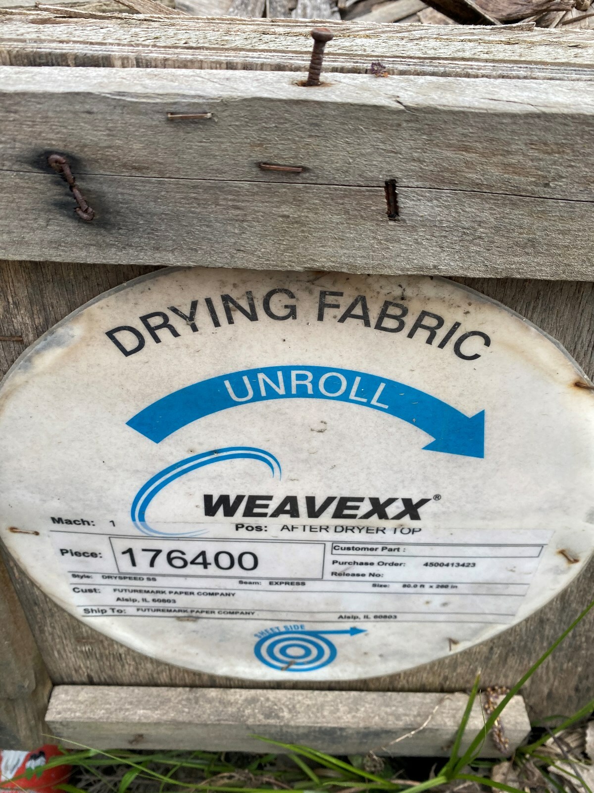 Gaint Pumpkins Weavexx Drying Fabric 154x258 paper mill conveyor belt