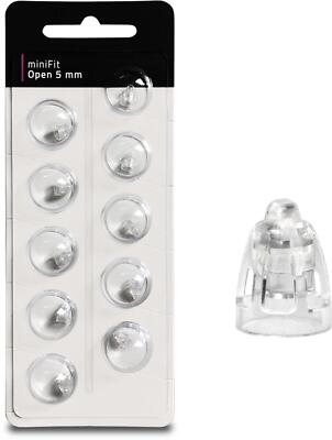 5 x EWANTO miniFit: 10 blister 5 mm open like Oticon dome domes shades