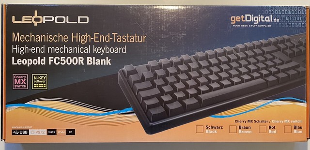 Leopold FC500R mechanische High-End-Tastatur ohne Beschriftung Cherry MX Brown