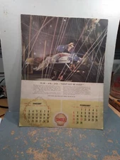 Rare Complete WW2 1944 SHELL OIL  , SHELL RESEARCH CALENDAR  Original 
