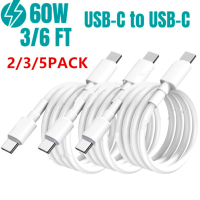 For Android Samsung Google USB Type-C to USB C Fast Charger Cable Charging Cord