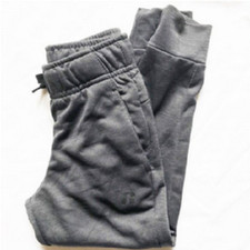 Pants jogger boys new size XS 4-5 Russell pockets grey elastic waist drawstring