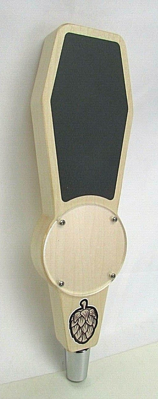 Beer Tap Keg Handle With Chalkboard and Changeable Logo NEW Coffee Bar