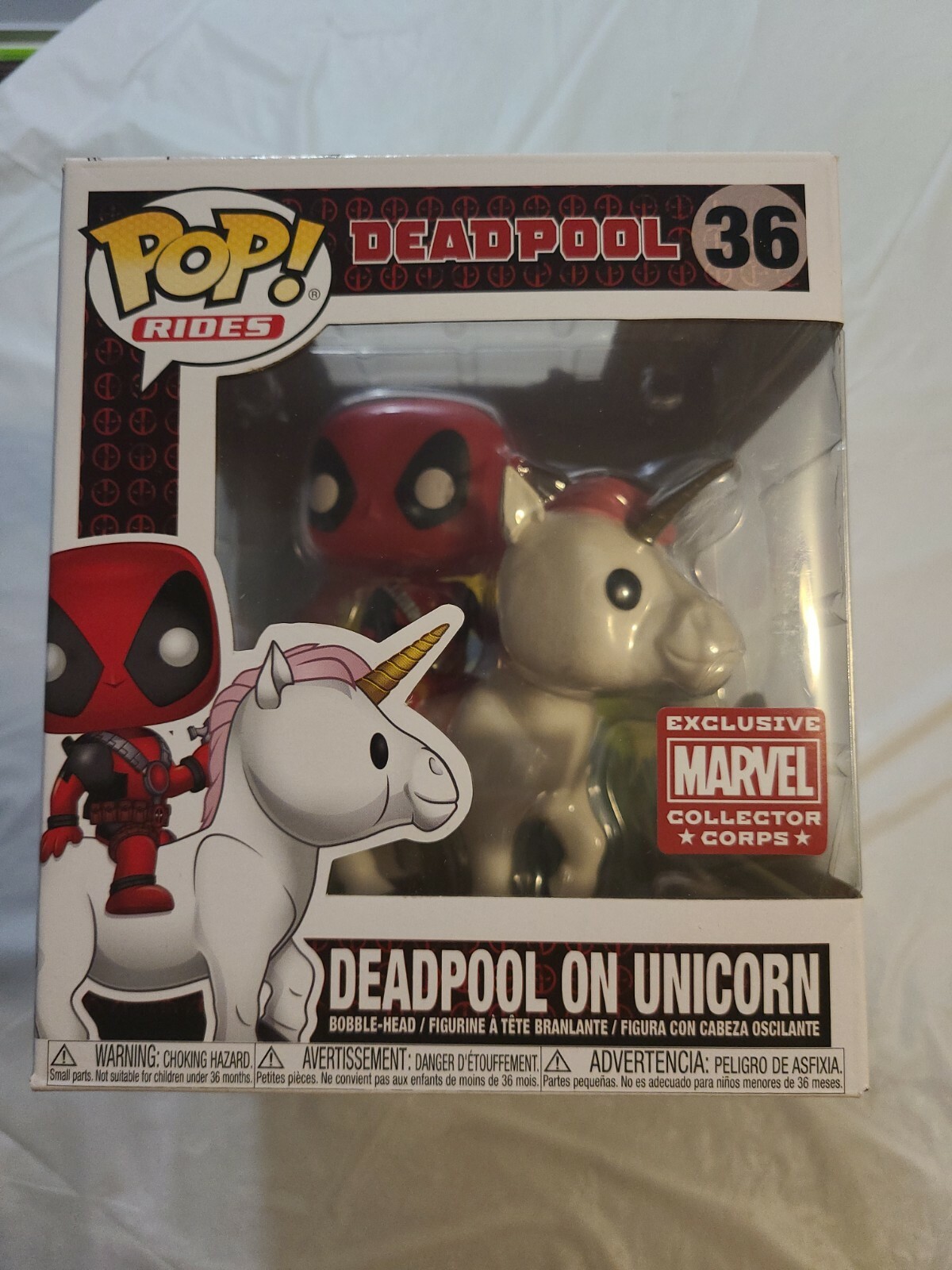 funko deadpool on unicorn