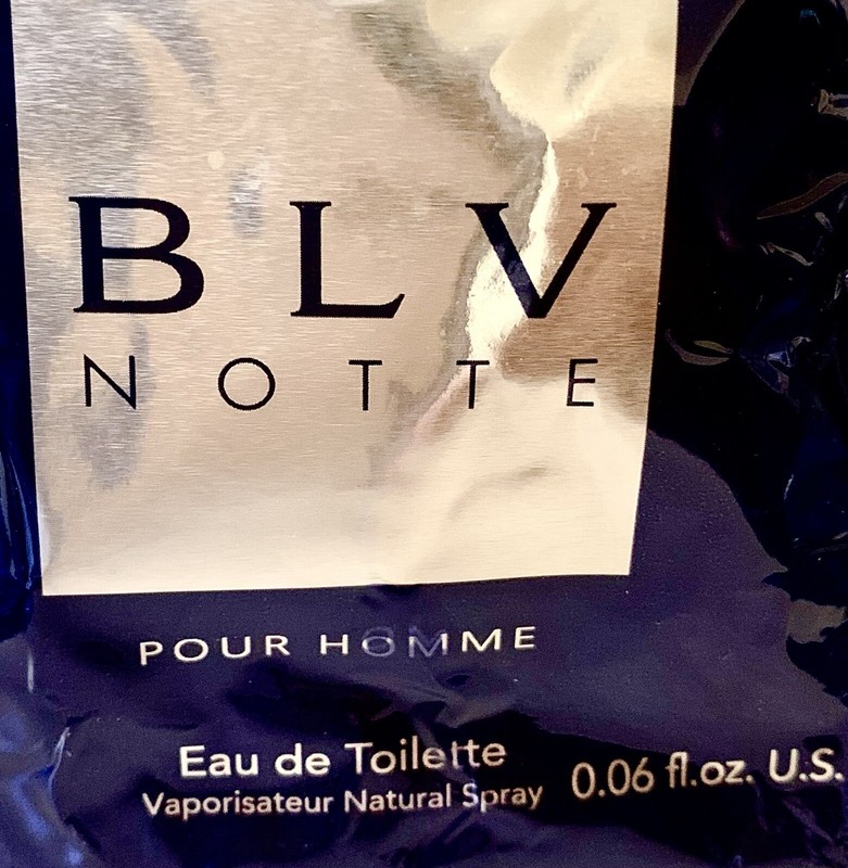 2 BLVGARI NEW TESTERS Blv Notte Pour Homme .06 fl oz. Eau de Toilet Spray