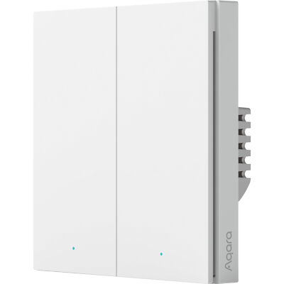 Aqara Smart Wall Switch H1 - zwei Wippen mit Neutralleiter, Taster, weiß