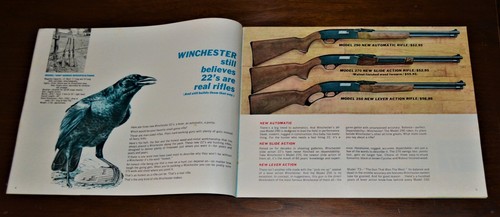 Folleto de munición Winchester 1963 de colección brazos deportivos occidentales casi nuevo - Imagen 4 de 12
