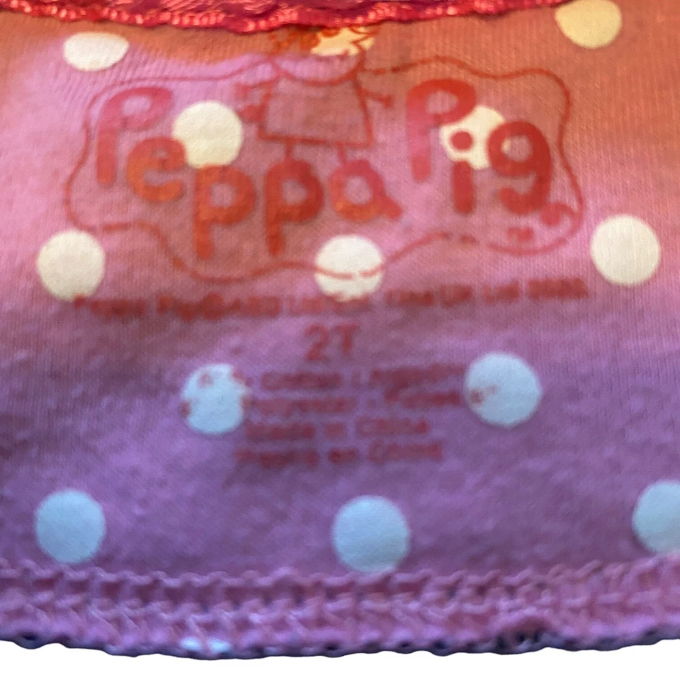 Vestido Peppa Pig Niñas 2T Mejor Amigo Manga Larga Jersey Toole Rosa Tutú Falda Foto 3 de 4