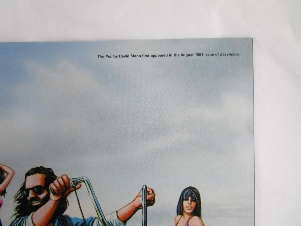 Póster plegable central David Mann y bicicleta/hermosa dama Easyriders lote de 3 envío gratuito Foto 4 de 4