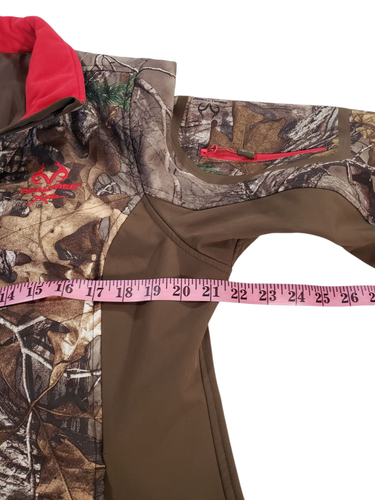 Realtree Camo Soft Shell Hunting Jacket Womens Multicolor L Full Zip Embroidered - Picture 11 of 14