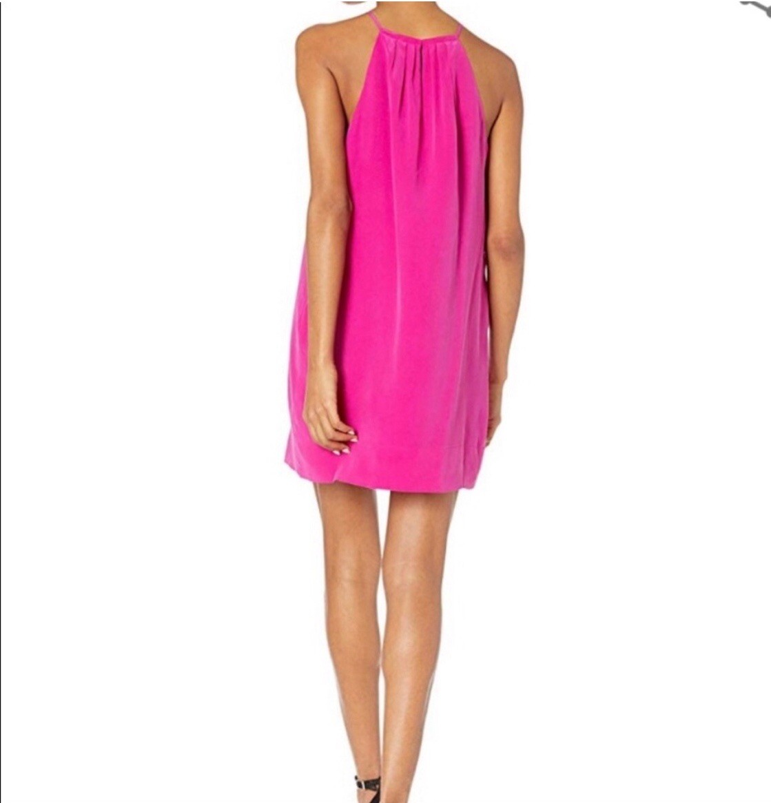 Joie Pink Silk halter dress | eBay Joie Pink Silk halter dress | eBay