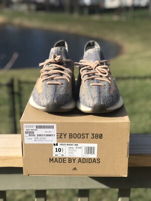 Adidas Yeezy Boost 380 Mist Mens Size 10.5 FX9764 100