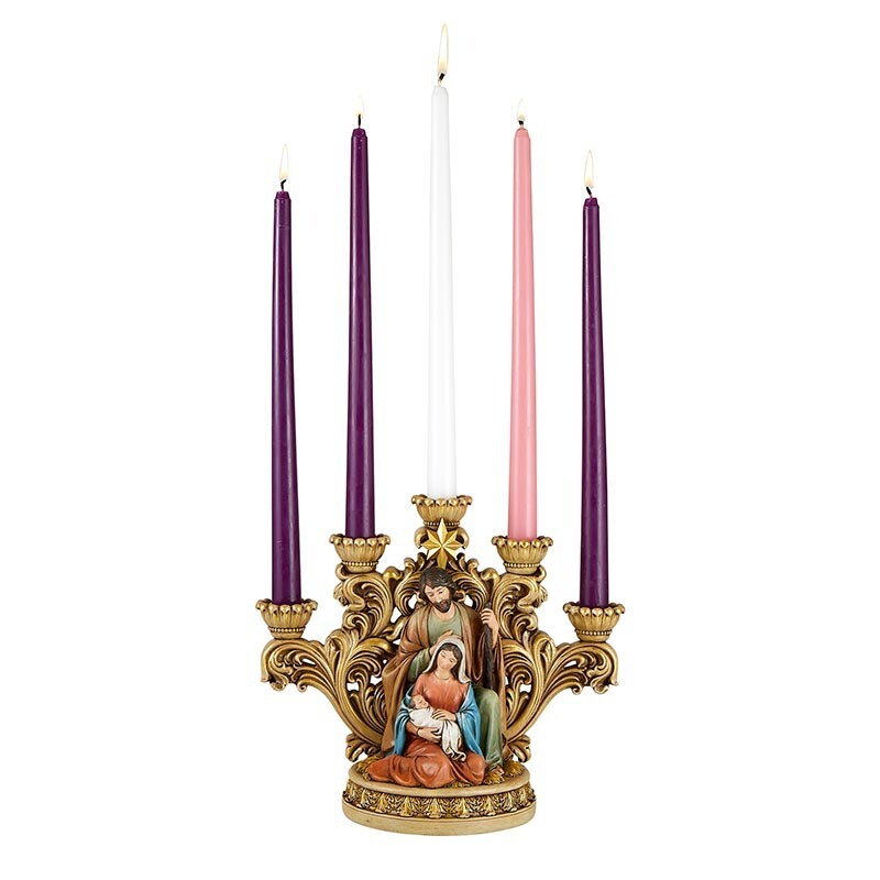 8 3/4 Inch H Star of the Nativity Advent Candle Holder