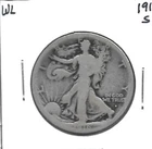 Photo of a 1916-S Walking Liberty Half Dollar from an eBay listing that sold on Jul 18, 2026