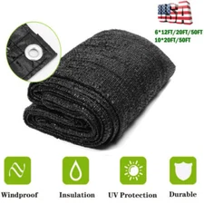 60% UV Sunblock Shade Cloth Garden Plant Cover Net Greenhouse Barn & Grommets US