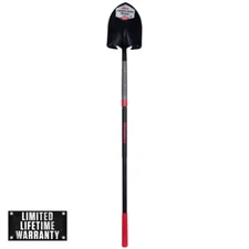 Poweredge 48 In. Fiberglass Handle Super Socket Digging Shovel
