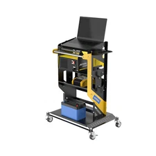 Car Trolley 360° Rolling Cart 4Tier Tool 600lBS Load Heavy Duty Cart Garage Shop