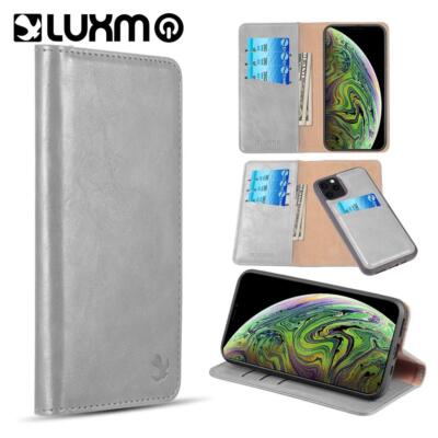 Leather Wallet Flip Detachable Case for iPhone 11 Pro Max + FREE Tempered Glass