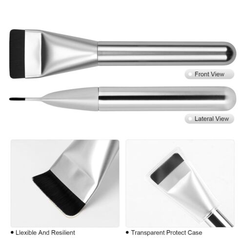 Flat Foundation Brush Set - Ultra Thin Blade for Liquid Makeup Blending - Picture 7 of 11
