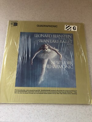 Leonard Bernstein-Tchaikovsky-Swan Lake-NY Philharmonic-Columbia QUAD MQ 30056!!