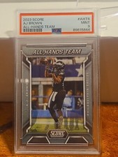 2023 Panini Score All Hands Team 3D A.J. Brown #AHT-6 Rare Case Hit PSA 9 POP 1
