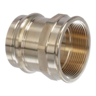 Viega Bronze Fittings 2''X2'' Propress Fpt Zero Lead Bronze Adapter Pipe+Fittings