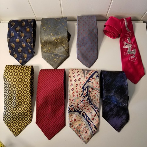 Lot Of 7 Vintage Mens Neckties eBay