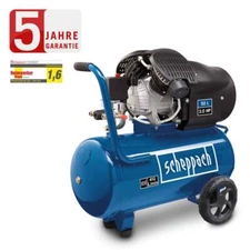 Scheppach Kompressor 50 L Luftkompressor 10 bar Druckluft 3PS - 412L/min HC53DC