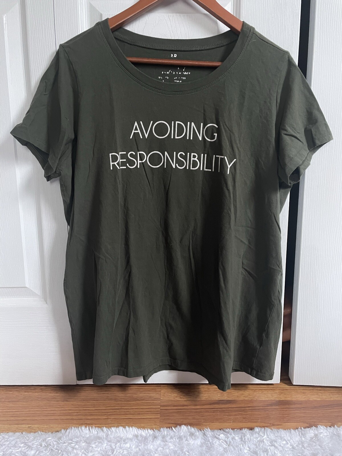 TORRID SIZE 1 “AVOIDING RESPONSIBILITY” OLIVE FIT… - image 2