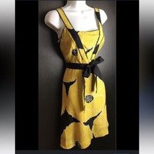 Anthropologie 100% Silk Moulinette Souers Brighter Seasons Dress Sz 6