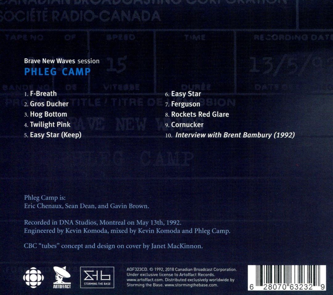 PHLEG CAMP BRAVE NEW WAVES SESSION NEW CD