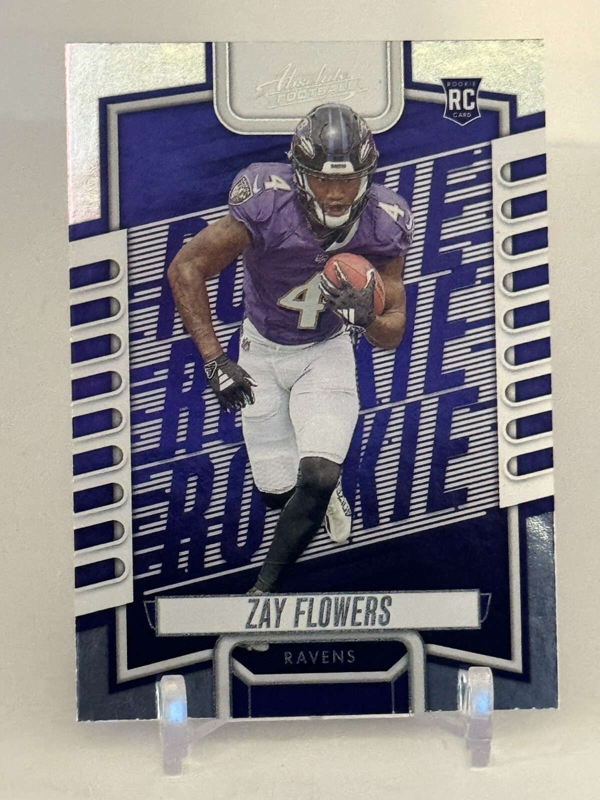 Zay Flowers 2023 Panini Absolute Football Rookie RC #111 Baltimore Ravens. A892