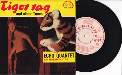 Echo Quartet Of Harmonicas -Tiger Rag And Other Tunes- 7'' EP 45 Supraphon