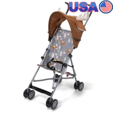 Toddler Umbrella Stroller Lightweight W/ Canopy 3-Point Harness Foldable Travel