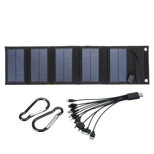 70W Foldable Solar Panel 5V USB Portable Battery Charger for Cell Phone Outdoor - 第 12/13 張圖片