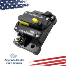 50AMP 12V DC Circuit Breaker Reset Car Auto Marine Stereo Audio FuseInverter